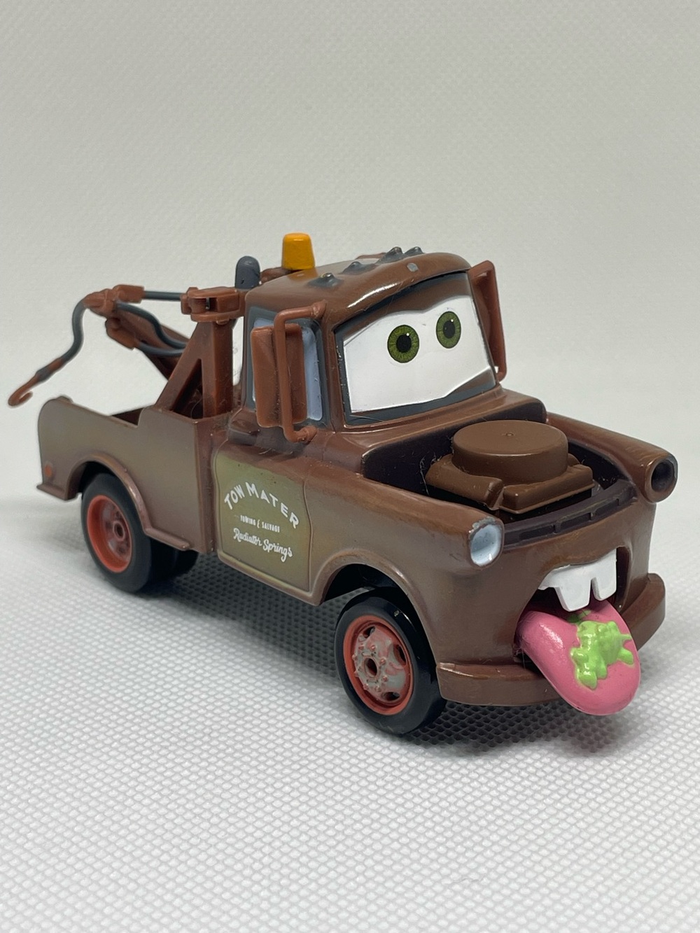 Disney Store Pixar Cars 2 Mater Wasabi Chase with Sound Rare HTF 4” Die Cast